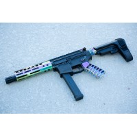 AR-45 45 ACP Moriarti Arms 7.5" Slick Side Pistol / Rainbow /LRBHO
